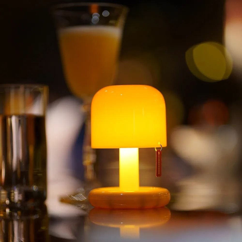 Mini Sunset Night Lamp USB Rechargeable Mushroom Style Light For Bedroom And Home Decor 3