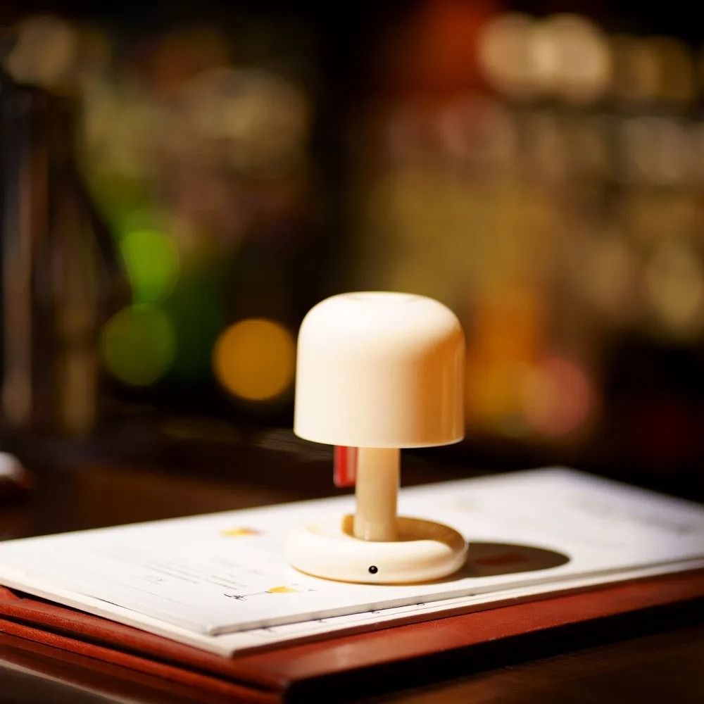 Mini Sunset Night Lamp USB Rechargeable Mushroom Style Light For Bedroom And Home Decor 4