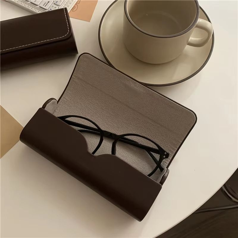 Vintage Coffee Hard Shell Eyeglass Case 2