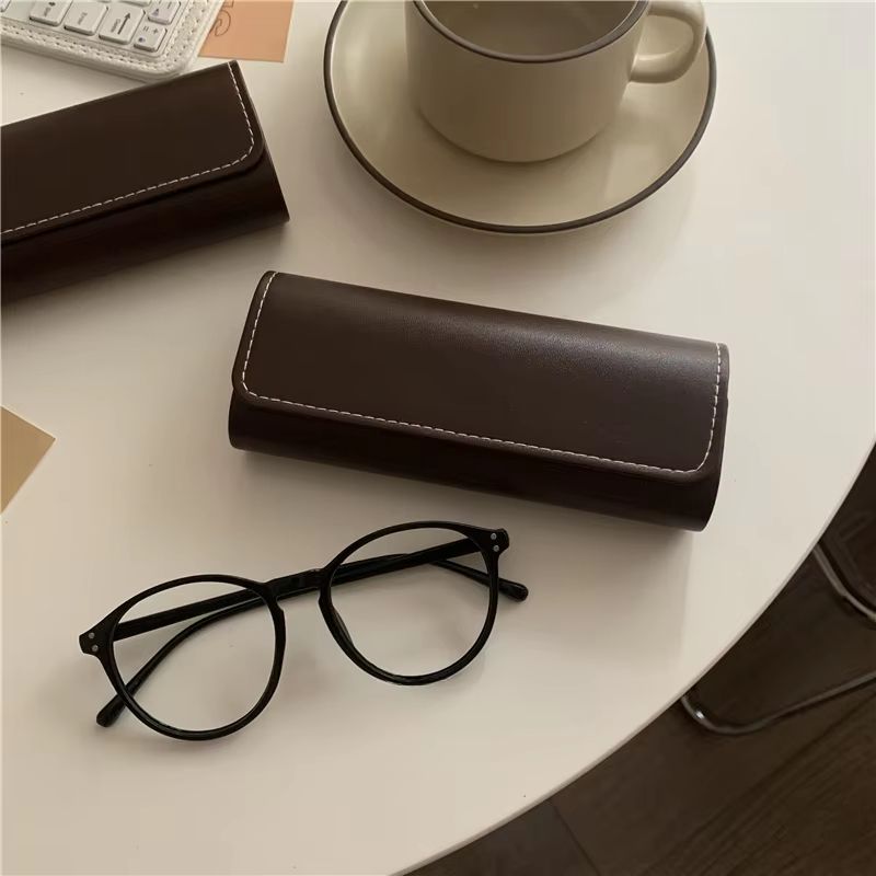 Vintage Coffee Hard Shell Eyeglass Case 3