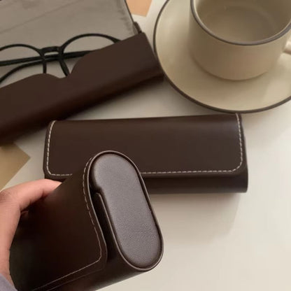 Vintage Coffee Hard Shell Eyeglass Case 4