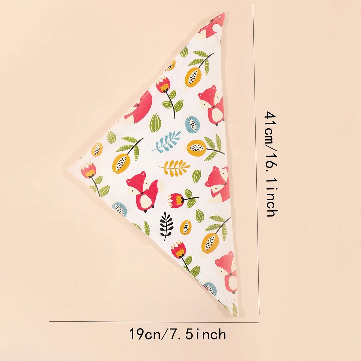 5 Piece Pure Cotton Triangle Scarf Bib Set 5