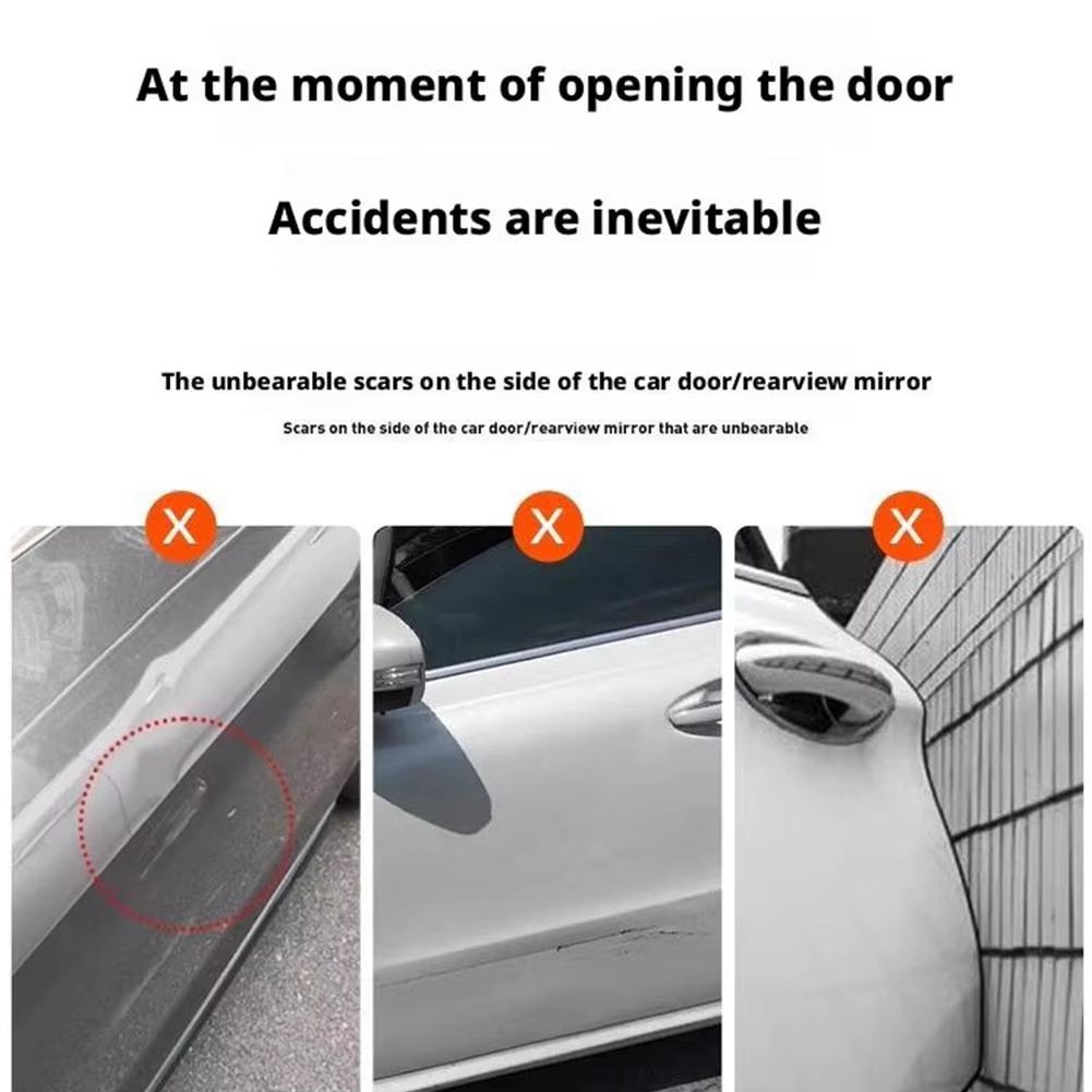 Magnetic Folding Car Door Edge Protectors  Set Of 4 AntiScratch Strips 4