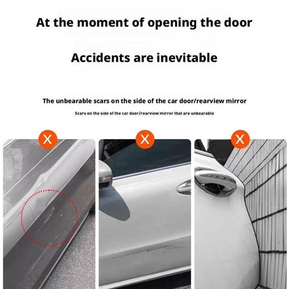 Magnetic Folding Car Door Edge Protectors  Set Of 4 AntiScratch Strips 4