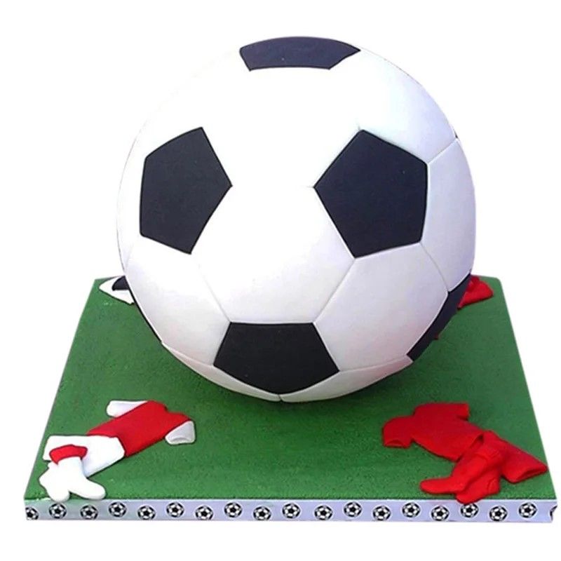 SoccerThemed Hexagon Cookie Cutter Set  4 Sizes Fondant  Cookie Mold 4