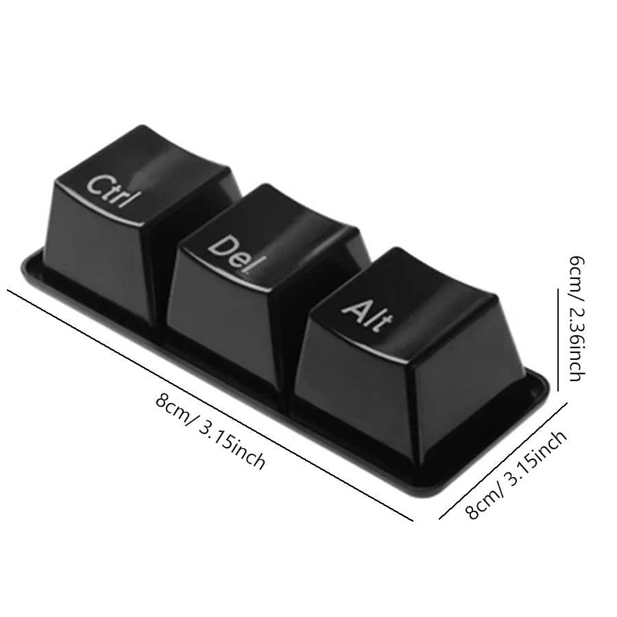 Keyboard Key Mug Set  Ctrl Alt Del Desk Cup Trio 4