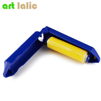 Premium 2Piece Reusable Sticky Lint  Pet Hair Remover Roller Set 2
