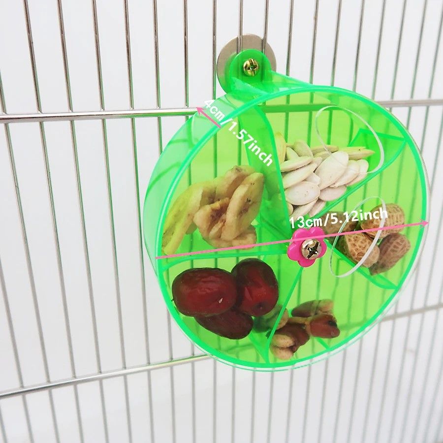 Ultimate Foraging Wheel Bird Toy  Rotate  Feed Parrot Activity Kit 2