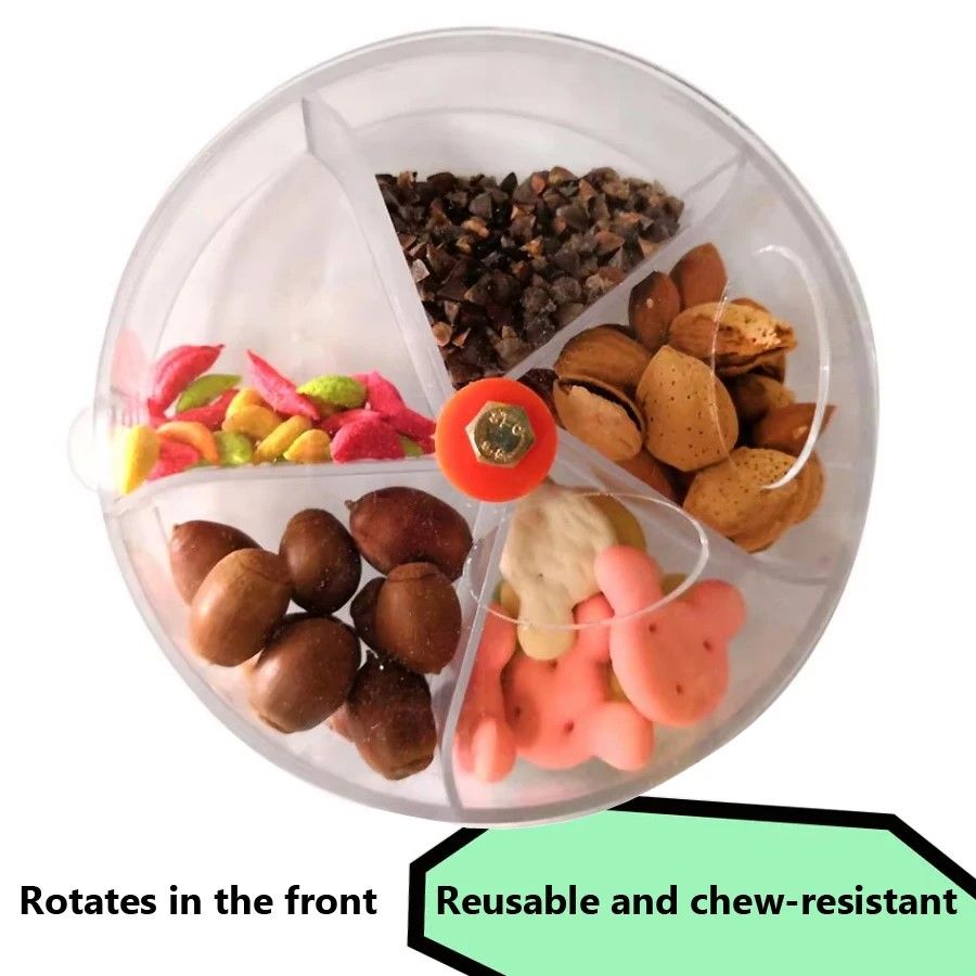 Ultimate Foraging Wheel Bird Toy  Rotate  Feed Parrot Activity Kit 5