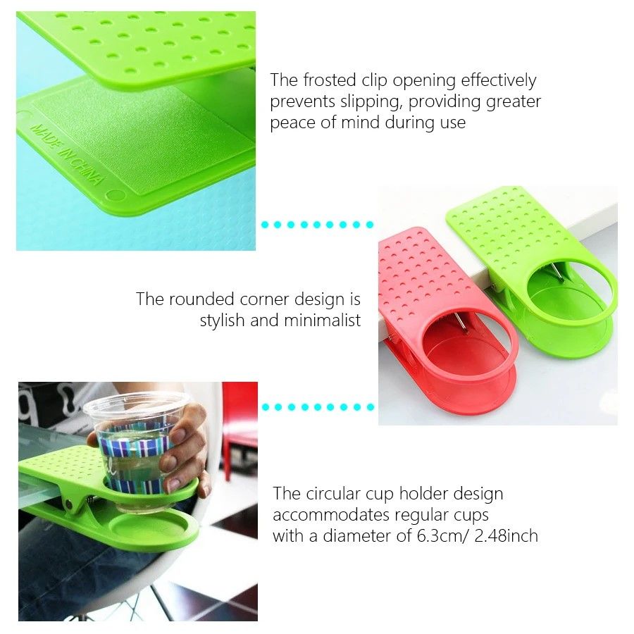 DeskEdge ClipOn Mug  Drink Can Holder Desk Organizer For Home  Office 3