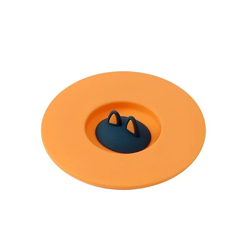CatEar Silicone Mug Lid  Reusable AntiDust Thermal Insulation Cup Cover 3