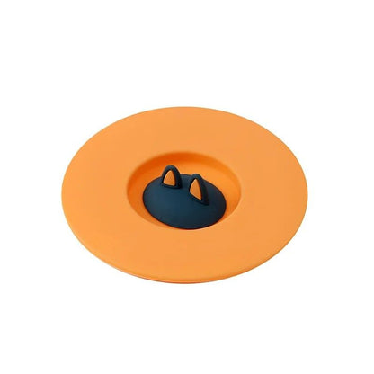 CatEar Silicone Mug Lid  Reusable AntiDust Thermal Insulation Cup Cover 3