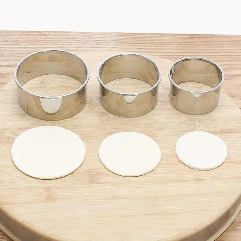 Prestige TripleSize Stainless Steel Dough  Biscuit Ring Set  DIY Pastry Cookie  Dumpling Cutter 2