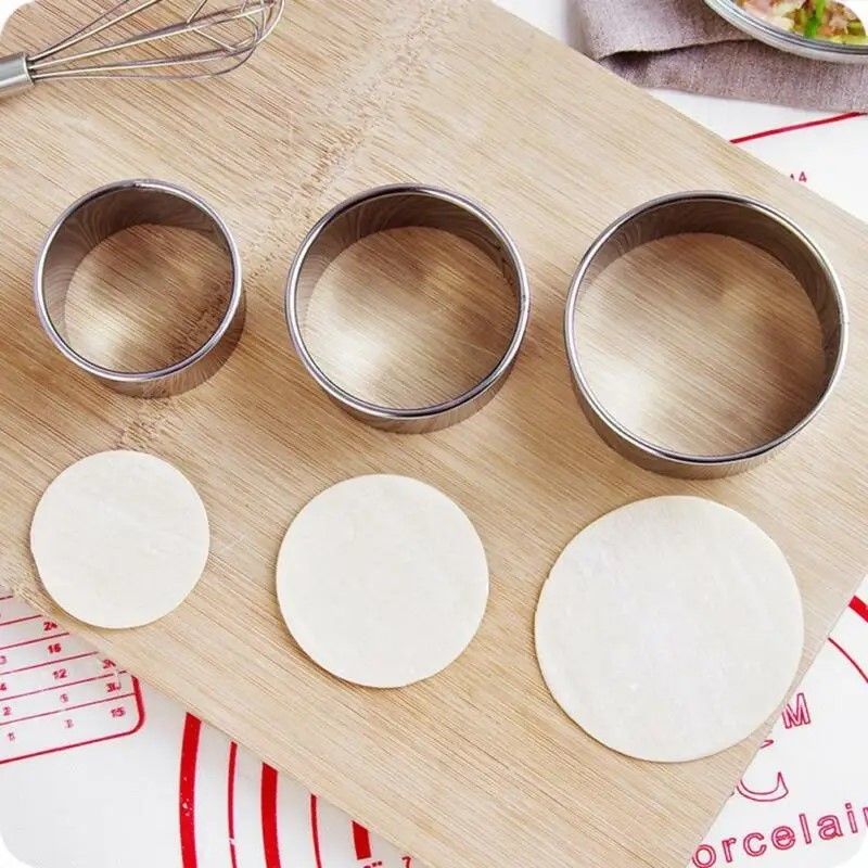 Prestige TripleSize Stainless Steel Dough  Biscuit Ring Set  DIY Pastry Cookie  Dumpling Cutter 3