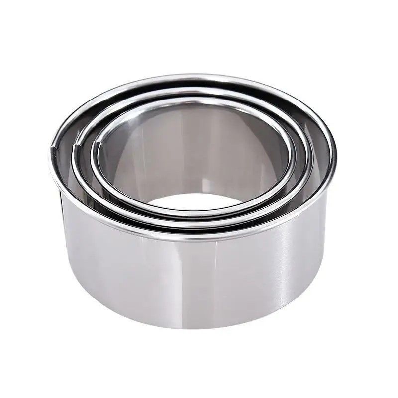 Prestige TripleSize Stainless Steel Dough  Biscuit Ring Set  DIY Pastry Cookie  Dumpling Cutter 5