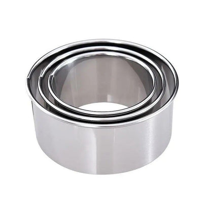 Prestige TripleSize Stainless Steel Dough  Biscuit Ring Set  DIY Pastry Cookie  Dumpling Cutter 5