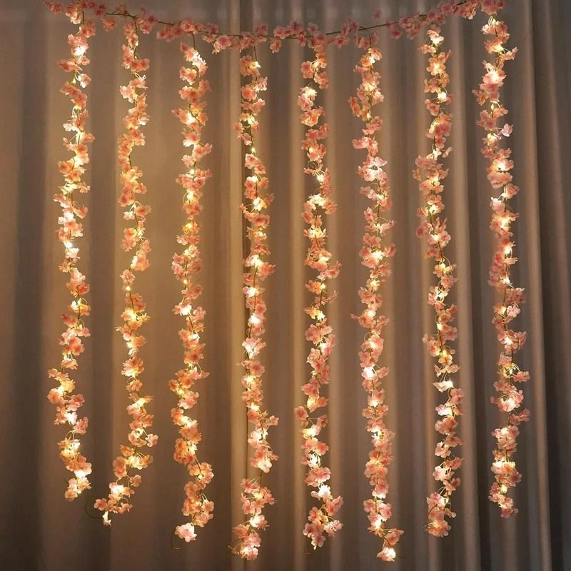 Artificial Sakura Flowers Vine Wedding Home Garden Decoration 3