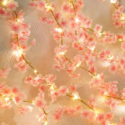 Artificial Sakura Flowers Vine Wedding Home Garden Decoration 6