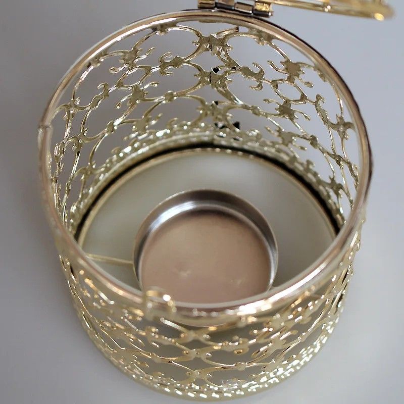 Vintage Moroccan Metal Bird Cage Lantern Candle Holder Gold  Silver Wedding Centerpiece 5