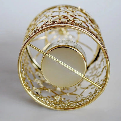 Vintage Moroccan Metal Bird Cage Lantern Candle Holder Gold  Silver Wedding Centerpiece 6