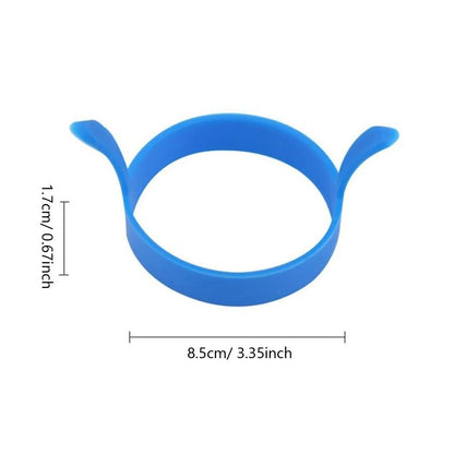 Breakfast Bliss Silicone Egg & Pancake Ring Set – 3-Piece Food-Grade Mold Kit for Perfectly Shaped Eggs and Pancakes