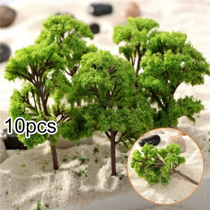 Model Trees Ornaments Plastic Diorama Scenery Home Room Decoration