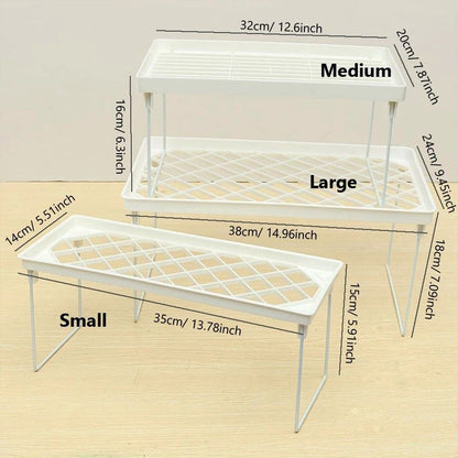 EveryDay FoldUp Organizer Shelf  SpaceSaving Kitchen  Bathroom Storage Rack 3