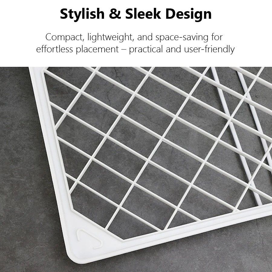 EveryDay FoldUp Organizer Shelf  SpaceSaving Kitchen  Bathroom Storage Rack 4