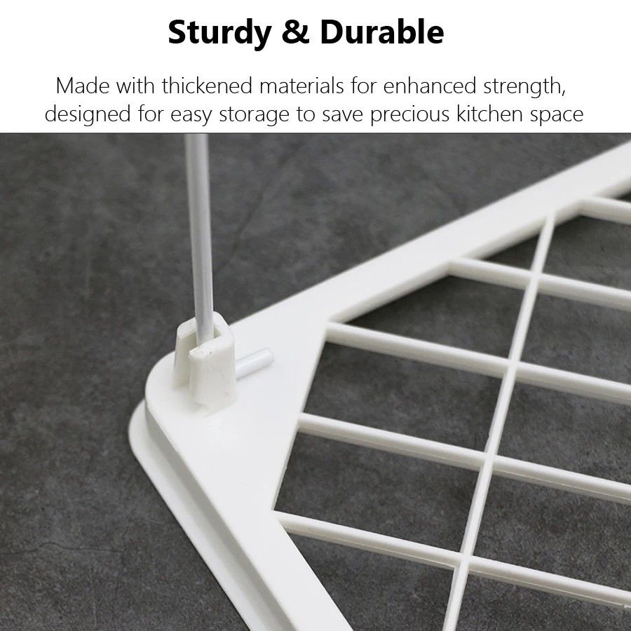EveryDay FoldUp Organizer Shelf  SpaceSaving Kitchen  Bathroom Storage Rack 5