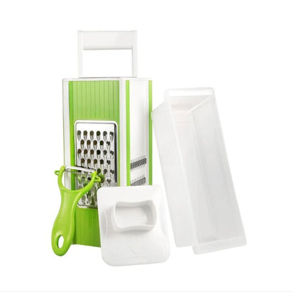 5 in 1 Portable Multifunctional Garlic Mincer and Vegetable Grater with Container