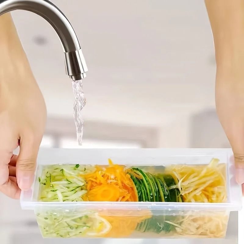 5 In 1 Portable Multifunctional Garlic Mincer And Vegetable Grater With Container 1