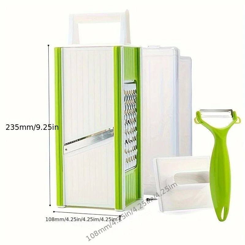 5 In 1 Portable Multifunctional Garlic Mincer And Vegetable Grater With Container 4