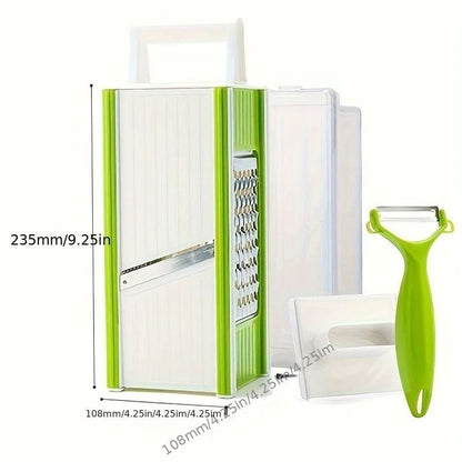 5 In 1 Portable Multifunctional Garlic Mincer And Vegetable Grater With Container 4