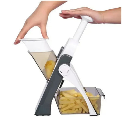 Adjustable Vegetable Cutter And Manual Kitchen Tool For Slicing And Peeling 9
