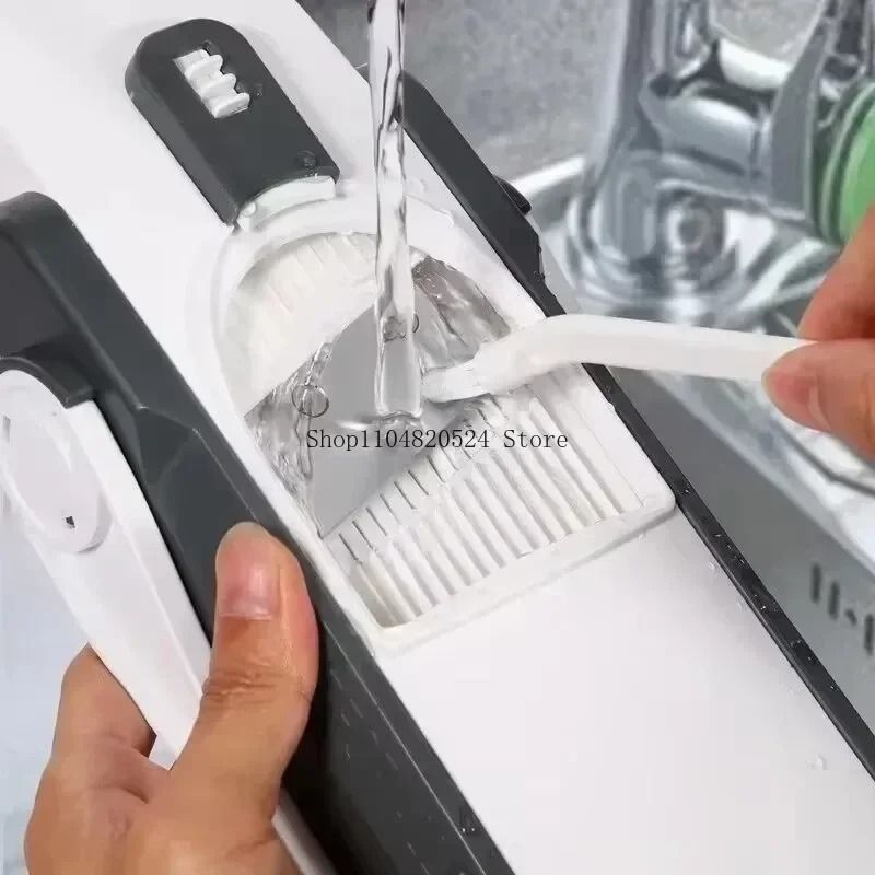 Adjustable Vegetable Cutter And Manual Kitchen Tool For Slicing And Peeling 5