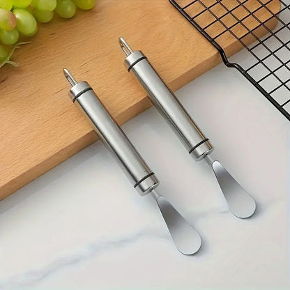 Stainless Steel Citrus Peeler With Handle For Easy Orange And Lemon Peeling 2