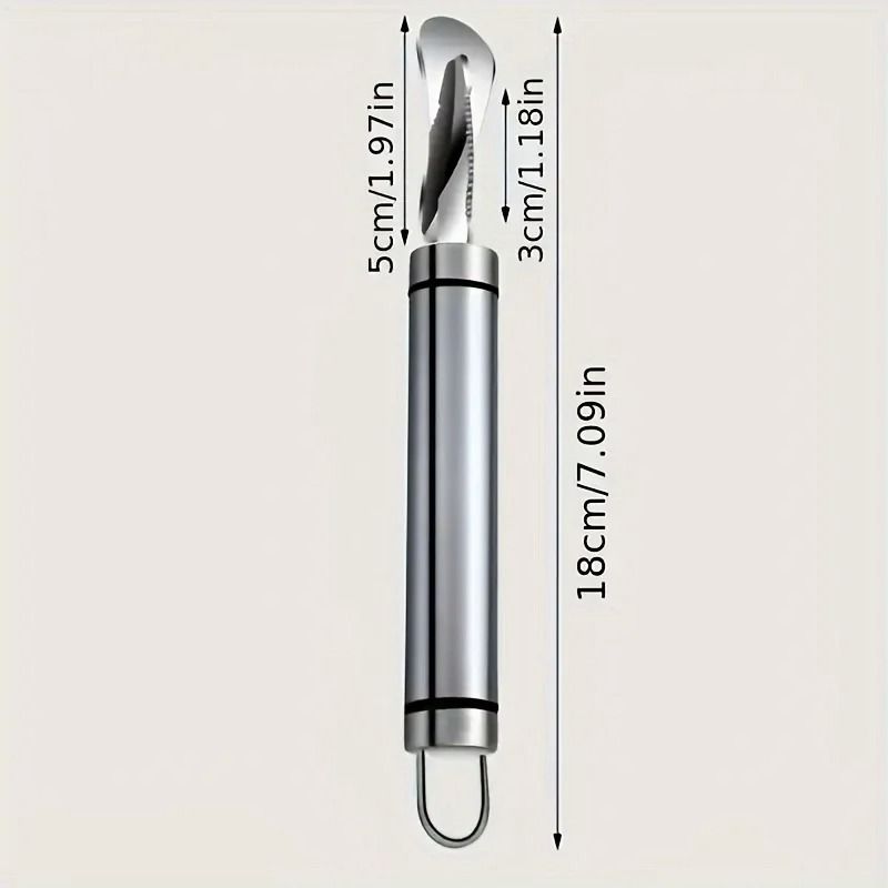 Stainless Steel Citrus Peeler With Handle For Easy Orange And Lemon Peeling 4