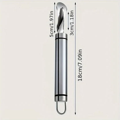 Stainless Steel Citrus Peeler With Handle For Easy Orange And Lemon Peeling 4
