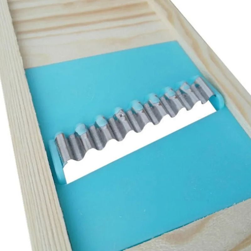 Fries Grid Stainless Steel Potato Cutter Wooden Handle Vegetable Slicer 2