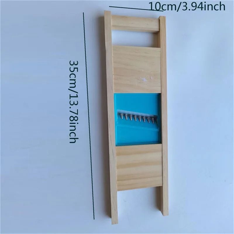 Fries Grid Stainless Steel Potato Cutter Wooden Handle Vegetable Slicer 5