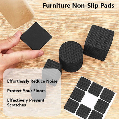 ThickGrip Premium NonSlip Furniture Pads  Chair Leg Floor Protectors  Table Foot Cushion Pads For H