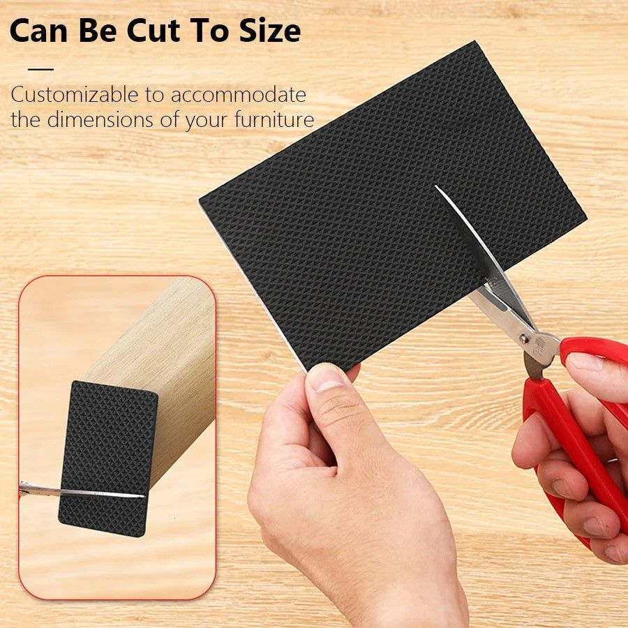 ThickGrip Premium NonSlip Furniture Pads  Chair Leg Floor Protectors  Table Foot Cushion Pads For H