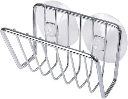 Stainless Steel Sponge Holder For Kitchen Sink With Suction Cups 7