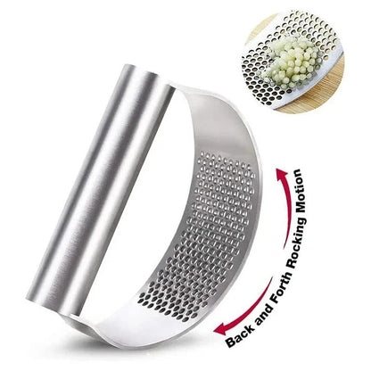 Upgraded Stainless Steel Garlic Press Squeezer Rocker Crusher
