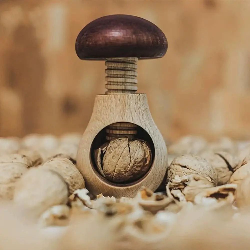 Walnut Cracker Adjustable Mushroom Shape Nutcracker 3