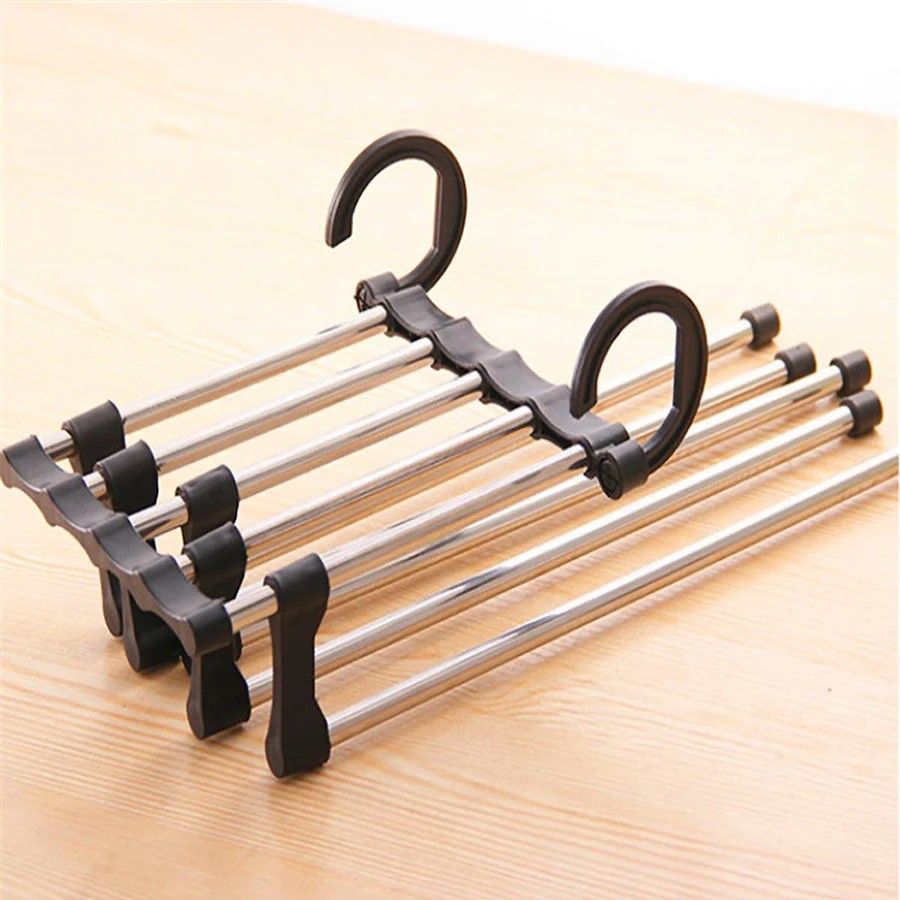 SmartSpace MultiLayer Folding Pants Rack  Wardrobe Clip Organizer 1
