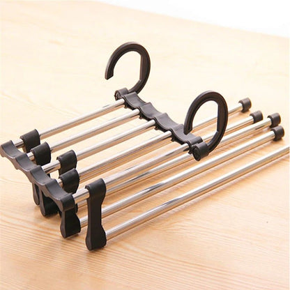 SmartSpace MultiLayer Folding Pants Rack  Wardrobe Clip Organizer 1