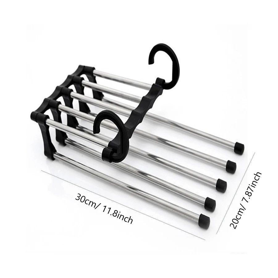 SmartSpace MultiLayer Folding Pants Rack  Wardrobe Clip Organizer 4