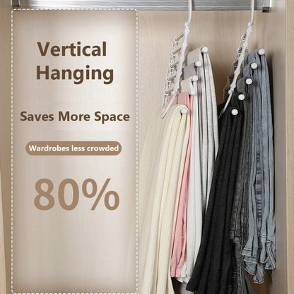 SmartSpace MultiLayer Folding Pants Rack  Wardrobe Clip Organizer 3