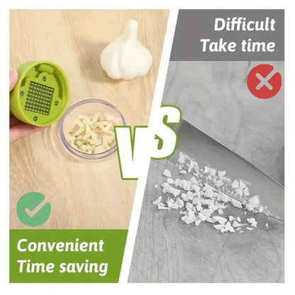 Manual Garlic Press And Mini Mincer With BuiltIn Storage Container 5